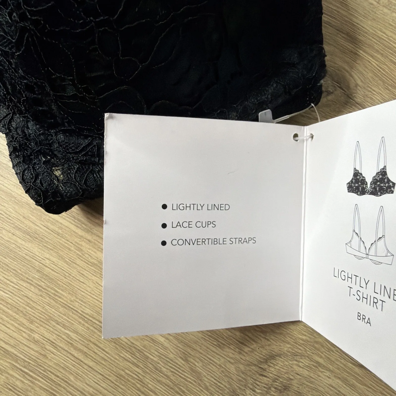 Isaac Mizrahi Lace Push Up Bra 36B Lightly Lined Black Glam Dark Romance NWT - Image 5