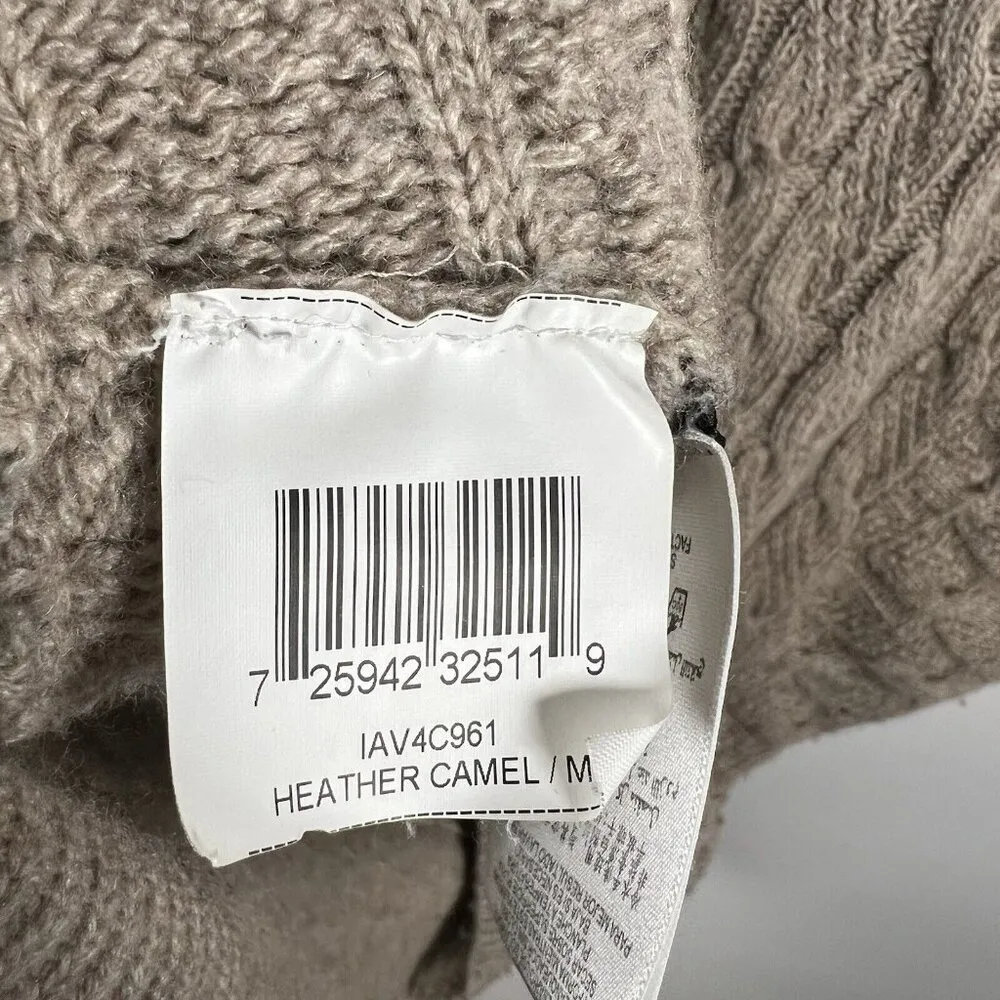 Bcbg Maxazria Oatmeal Brown Wool Blend Oversized Sweater Cardigan Vest Sz Medium - Image 8