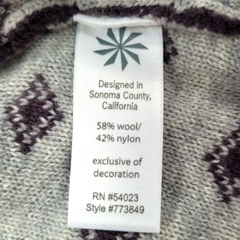 Athleta | Medium | Teton Wool Blend Full Zip Nordic Cardigan Sweater Knit Jacket - Image 6