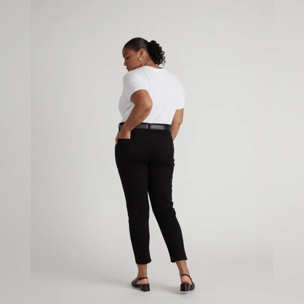 Universal Standard Plus Size Jeans High Rise Seine Skinny Black 38/4XL 27” NWT - Image 3