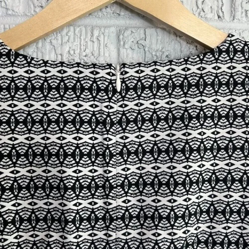 Mario Serrani NWT Women's Dress Sz 4 Black and White Career Knee Length Business - Image 7