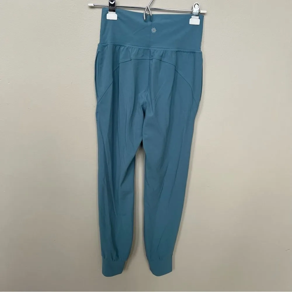 Athleta Salutation Jogger Pant in Powervita Light Blue Teal High Rise Size XS - Image 8