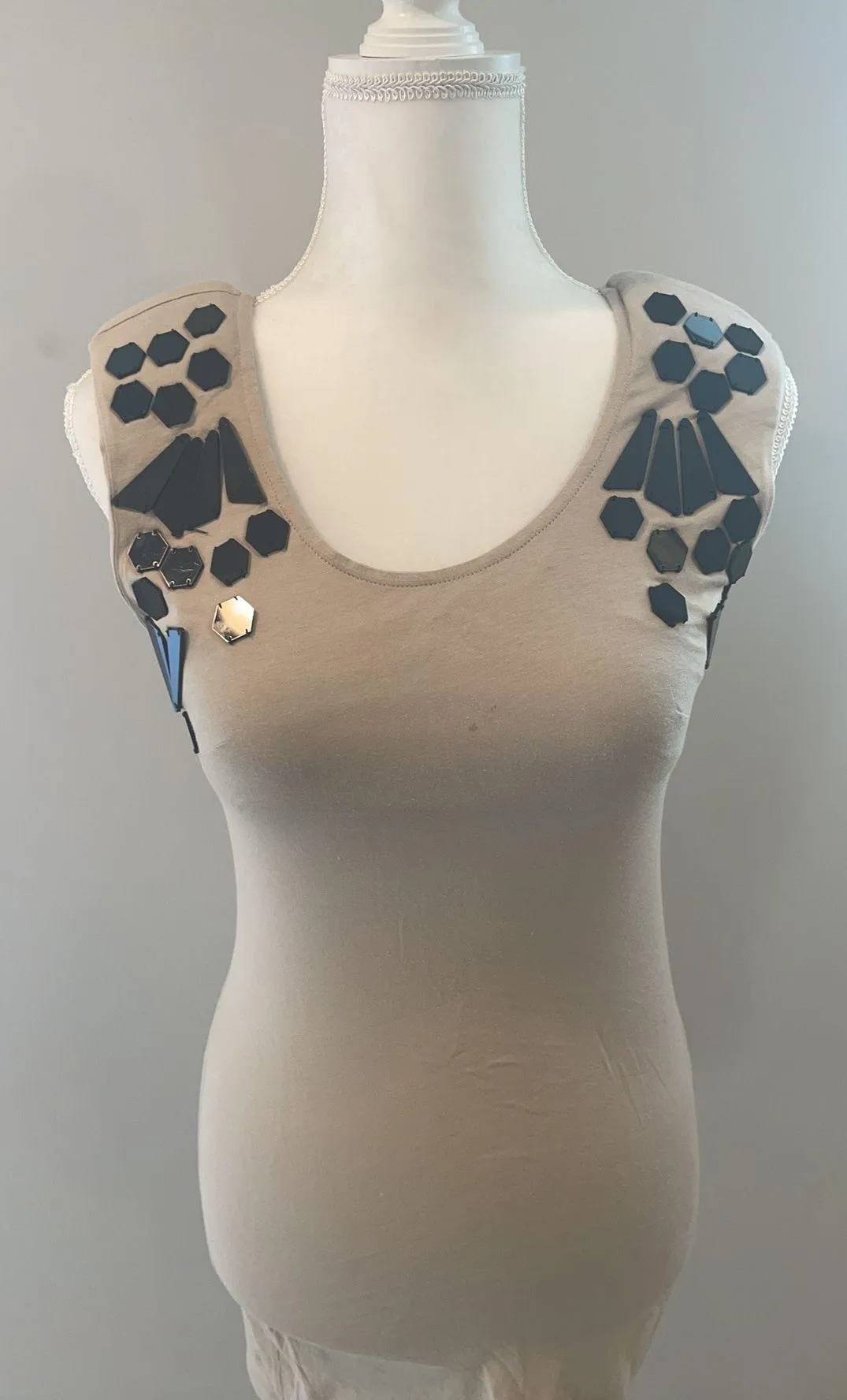 embellished body-con mini dress - Image 2