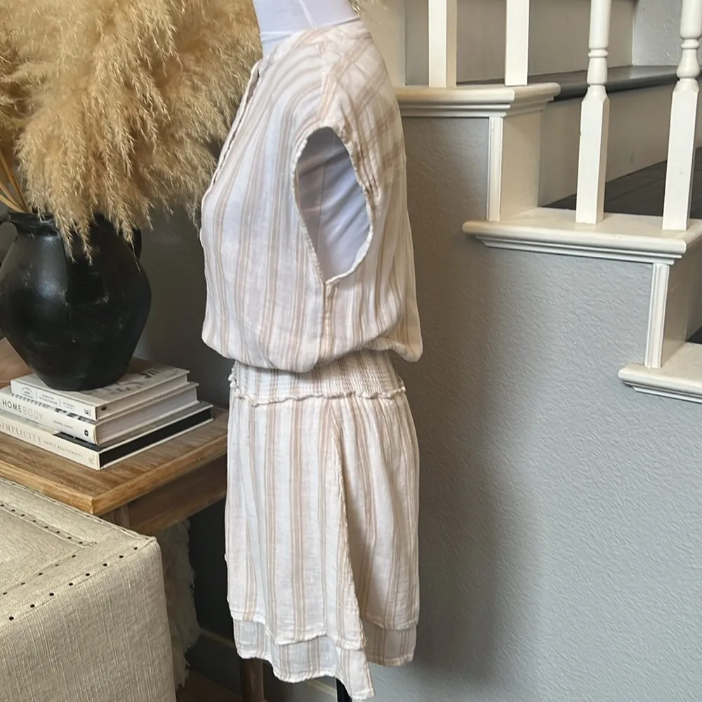 RAILS Linen Blend Angelina In Ryder Stripes Mini Dress Size XS - Image 5