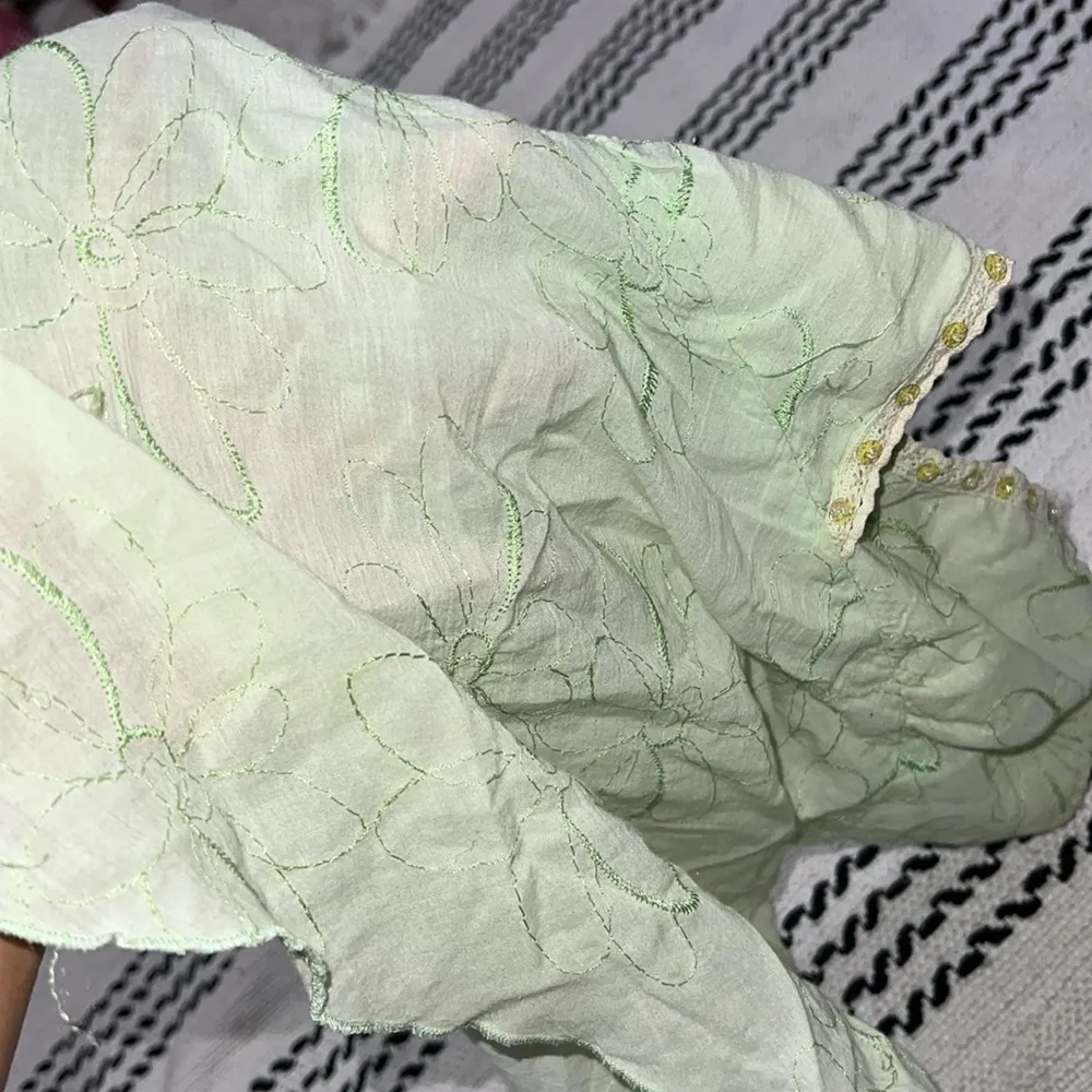 Vintage Fairycore Y2K Pastel Green Top Size L - Image 9