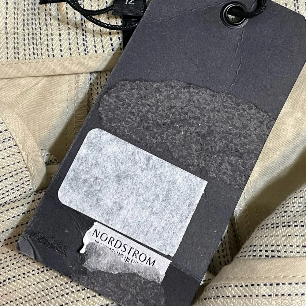 Rag & Bone Striped Linen Cargo Shorts - Image 10