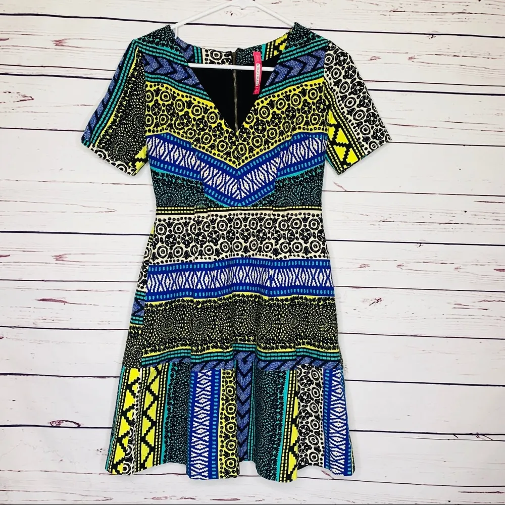 Anthropologie Plenty By Tracy Reese New Moon Dress Size Small Blue Green Boho - Image 5