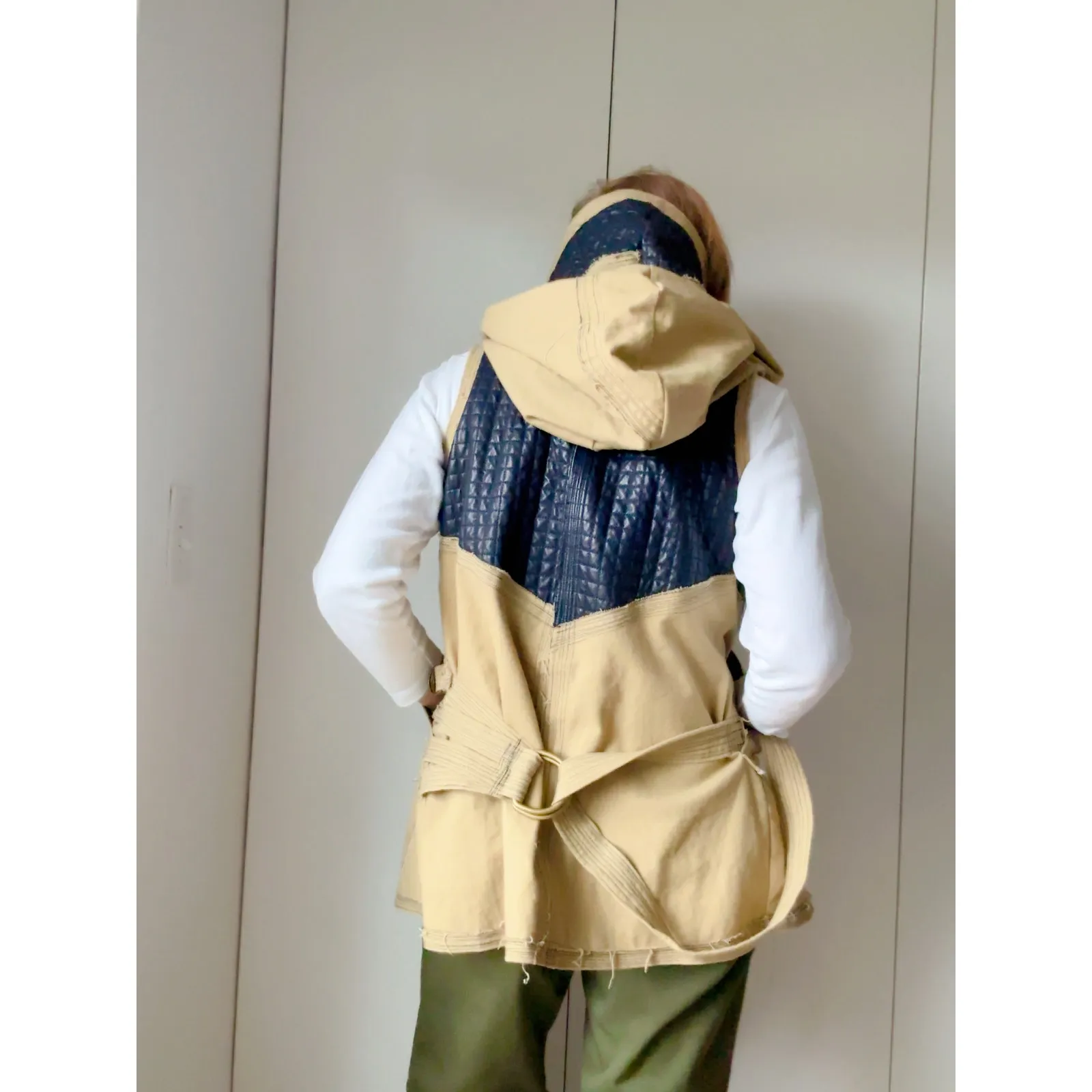 Tailored Steampunk Renaissance Canvas Vest S/M Festival Fantasy Waistcoat Brown - Image 11