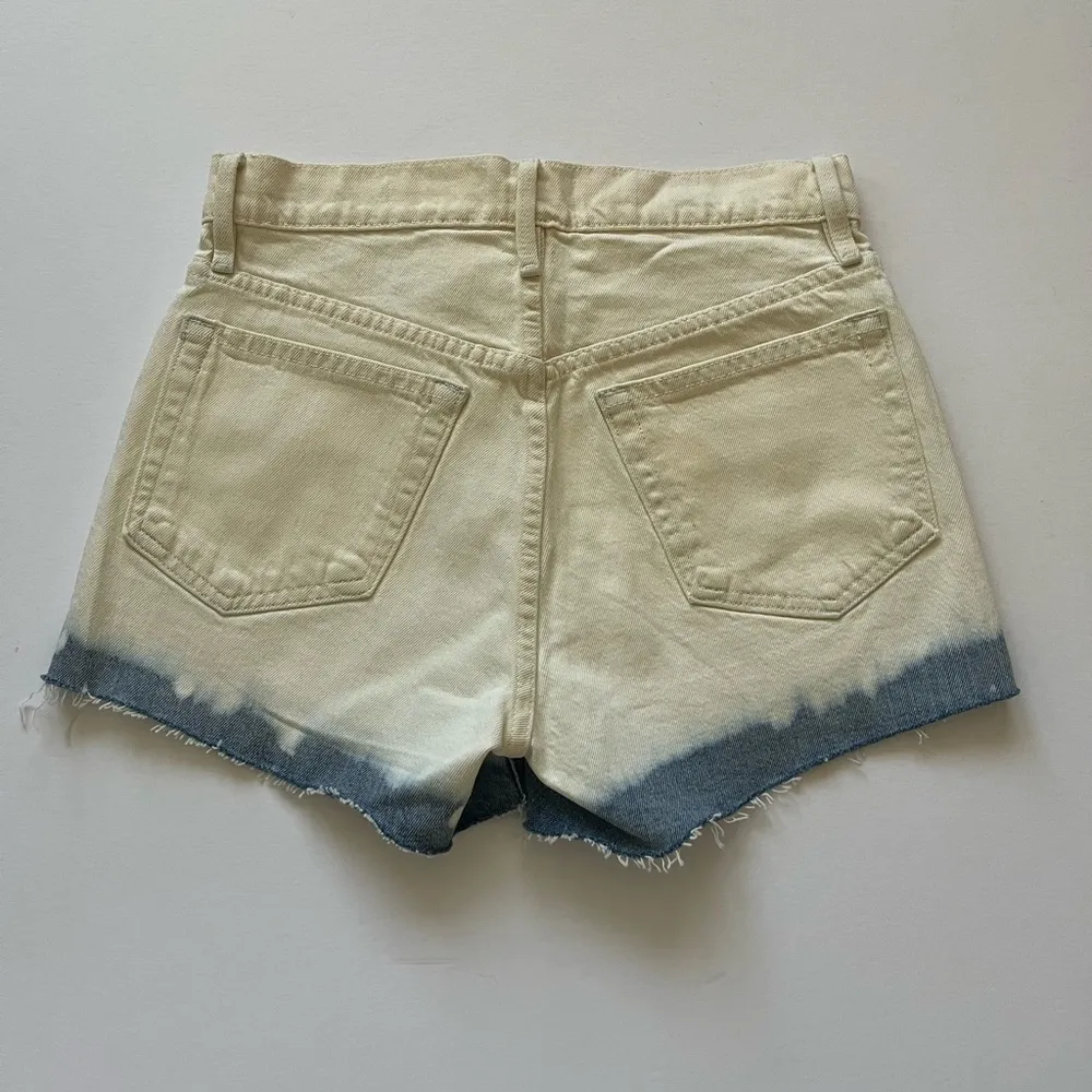 FRAME Two Tone White & Blue Le Bridgette High Waisted Short Women’s Size 25 NWT - Image 4