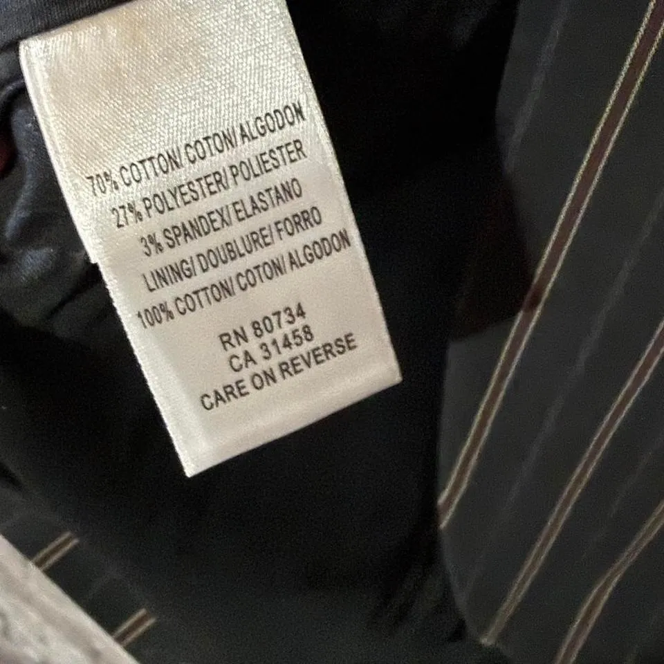 BCBGMAXAZRIA – Pinstripe Blazer – Women – M – Black – Office Career - Image 3