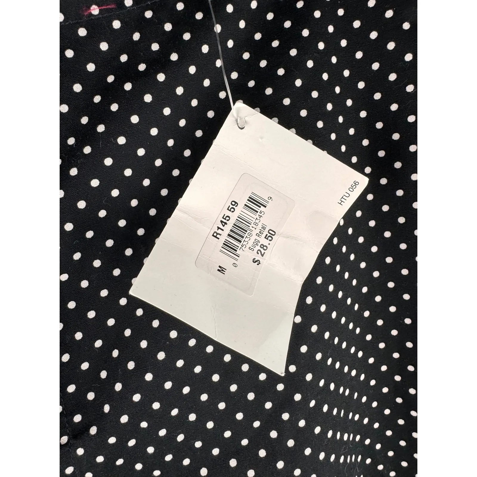 NWT Polo Ralph Lauren Womens Sleepwear Pajama Pants Black White Polka Dot Medium - Image 2