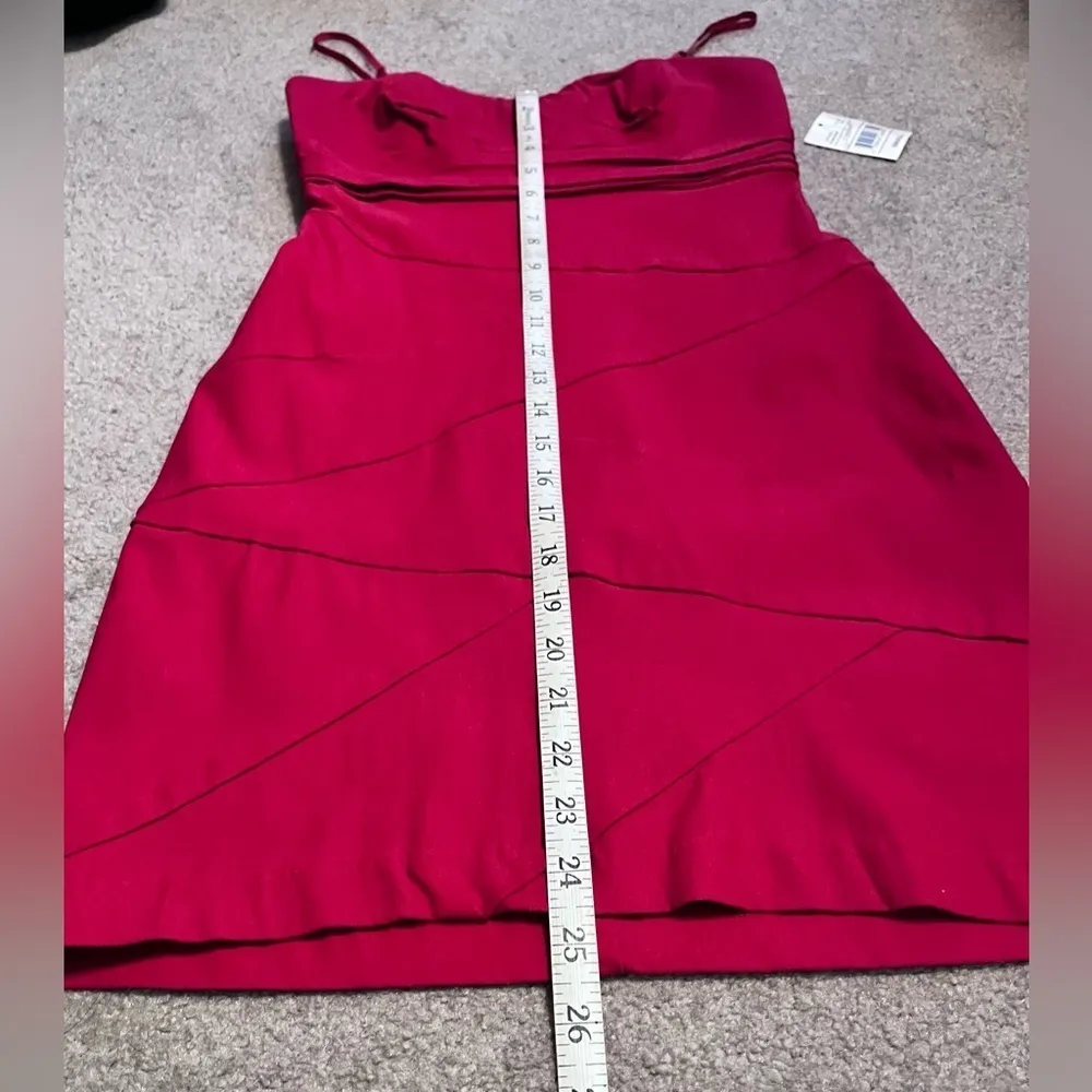 (NWT) Red Bodycon Slip Mini Dress - Image 9