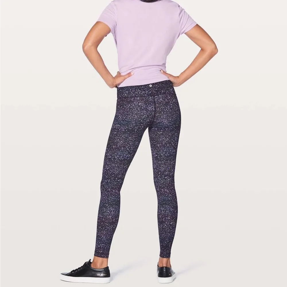 Lululemon Wunder Under Hi-Rise Tight 28" Crystalline Multi Galaxy Print Sz 4 - Image 3