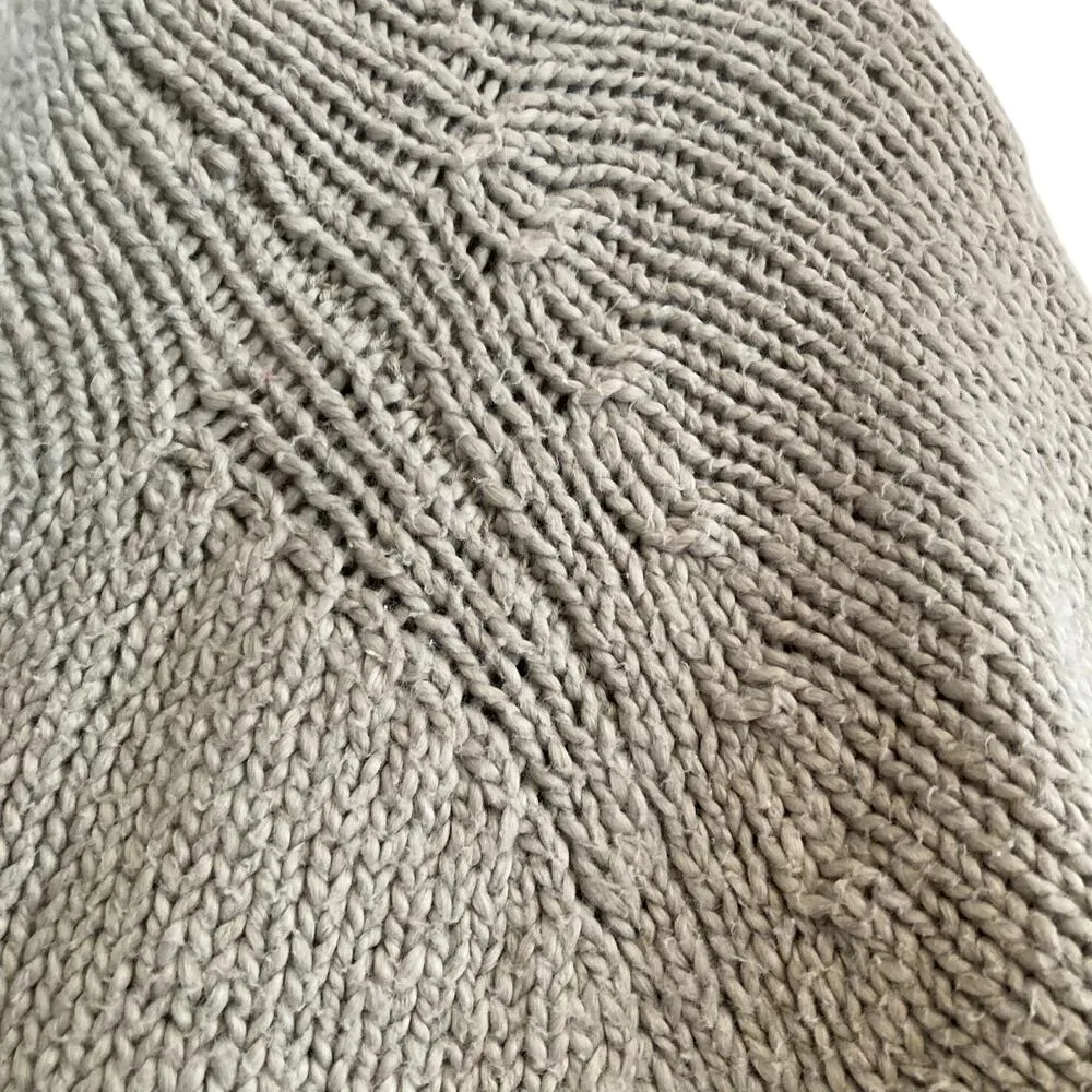 LL Bean Sage Green Cotton Knit Full Zip Cottagecore Cardigan Sweater Size Medium - Image 7