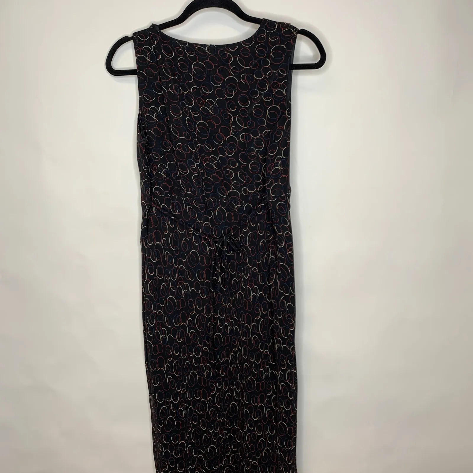 Black Geometric y2K Maxi Dress Chiffon Medium? - Image 6