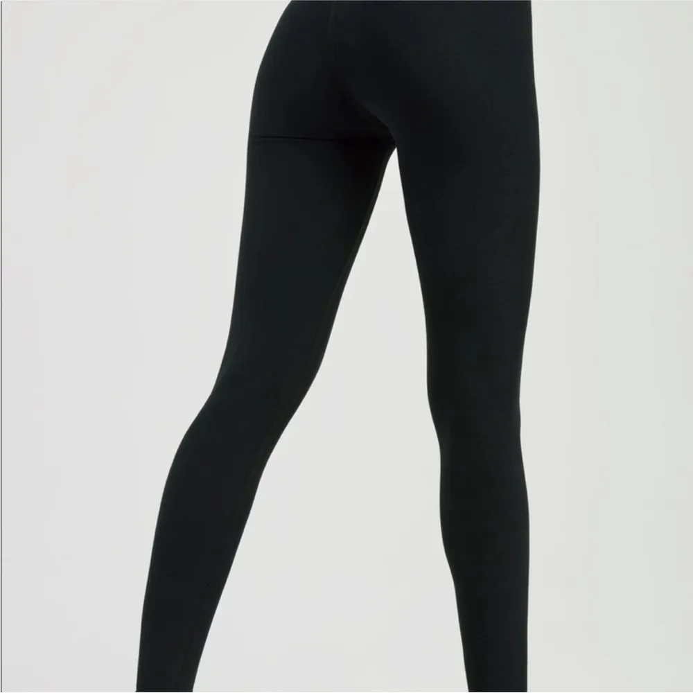 Year of Ours Ribbed Football Leggings Small Black - Image 3