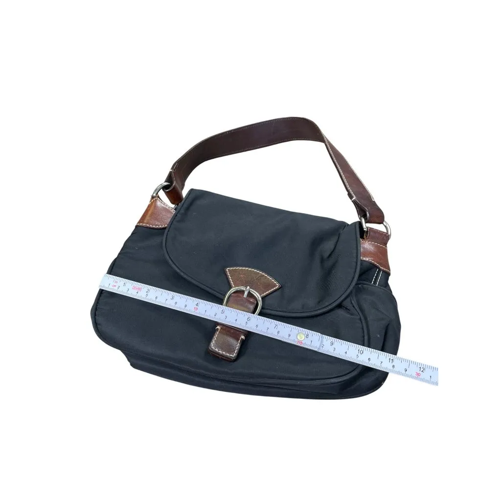 Dooney Bourke womans Black Brown Canvas Leather Handbag SKU 8761 - Image 8