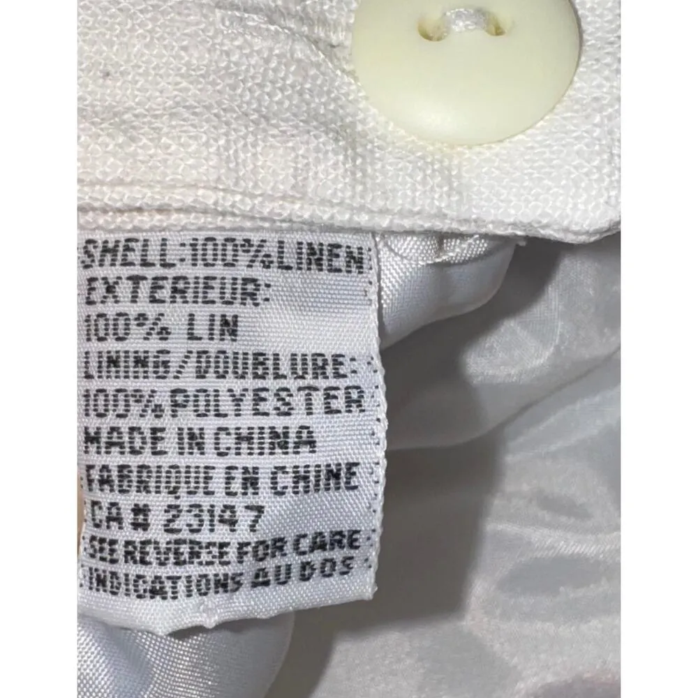 Vintage Talbots Linen Butterfly Skirt 12 Y2K Rainbow Festival Summer Dragonfly - Image 7