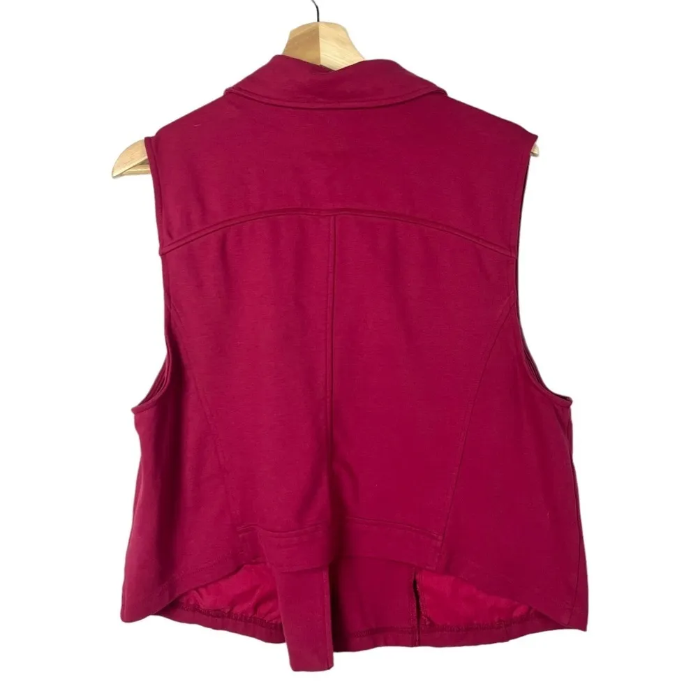 Torrid Beet Red Cropped Zip Moto Jacket 2 - Image 4