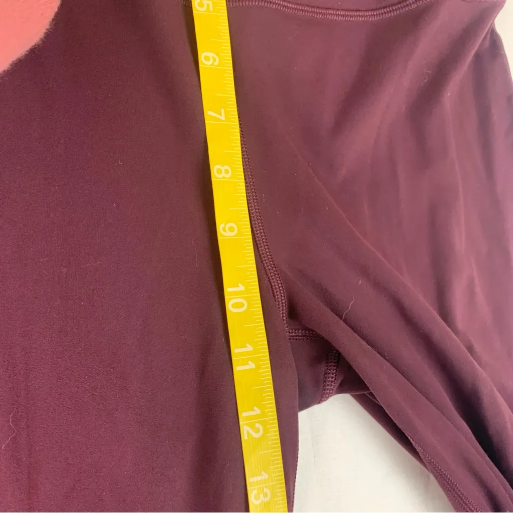 Athleta size medium elation flare pant Deep Burgundy Apparel FLAWED - Image 8