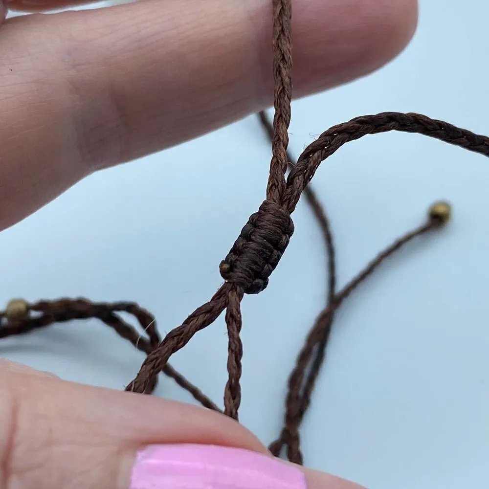 Handmade Sacred Macrame Mandala Brass MANDALA Pendant Bohemian Thread Necklace Brown - Image 5