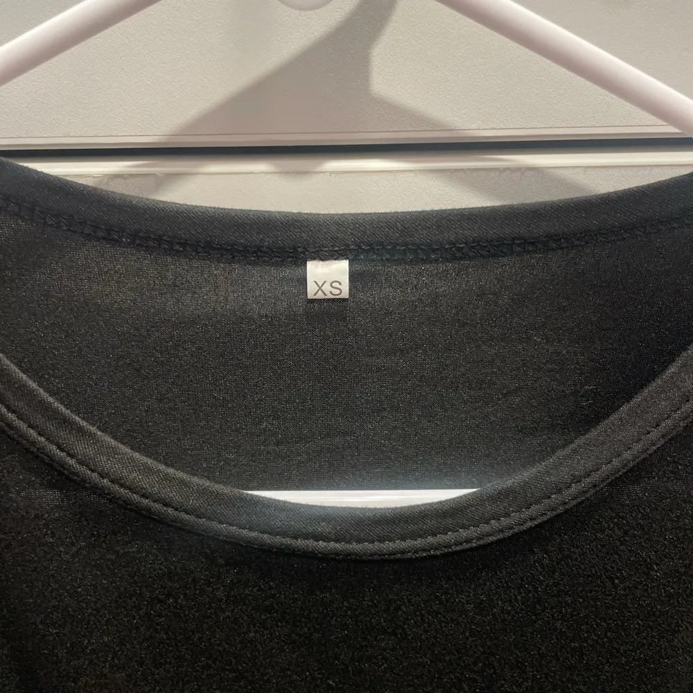 Extra Small Black Lounge/Sleep Shirt Size XS - Image 3