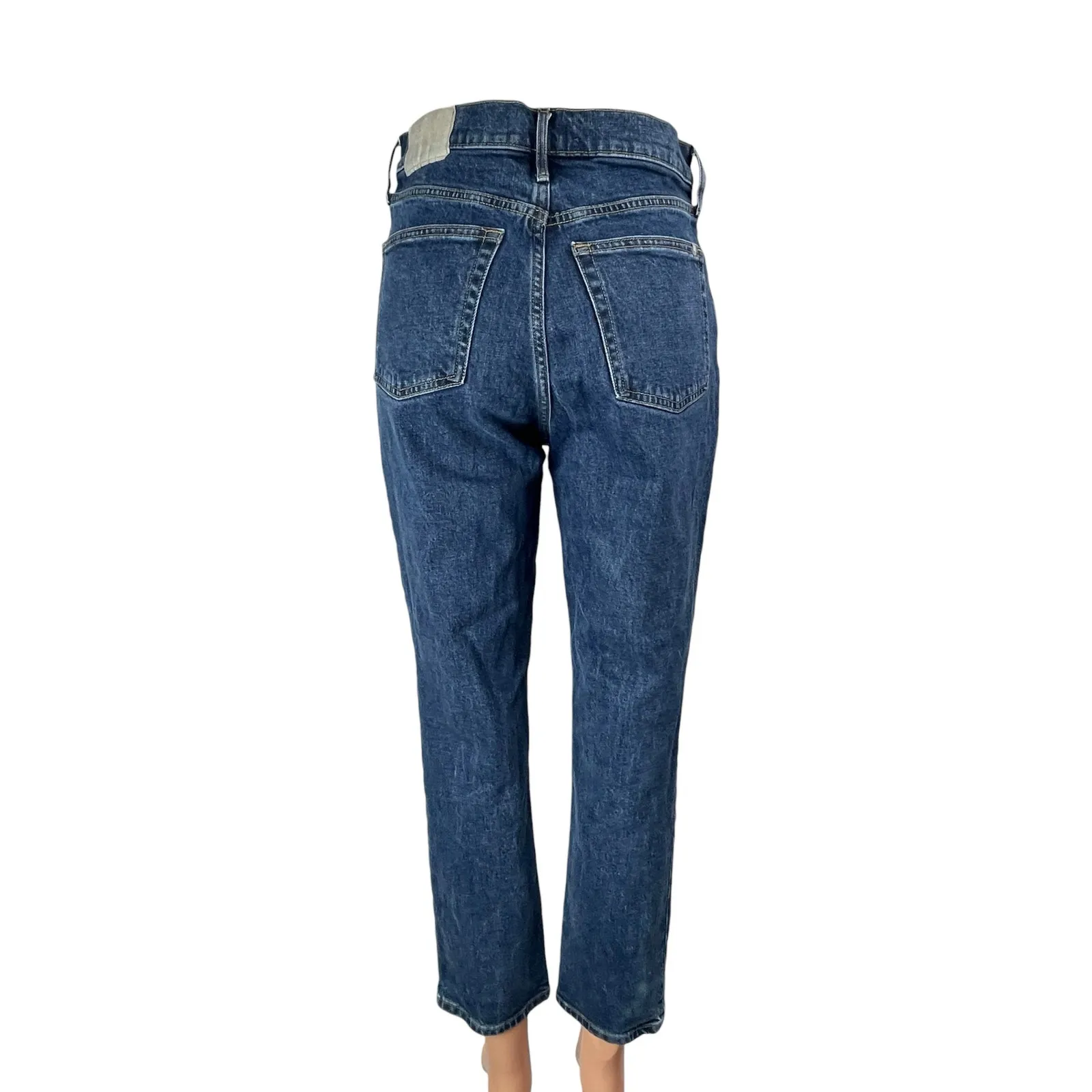 Everlane The Original Cheeky Blue High Waisted Skinny Leg Denim Jeans Pants 26 - Image 2