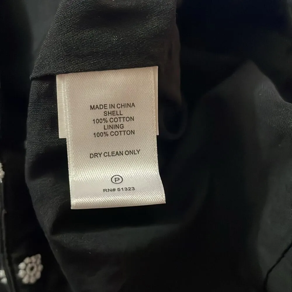 CECE Women's Embroidered Eyelet Tiered Button-Front Mini Skirt - Image 5