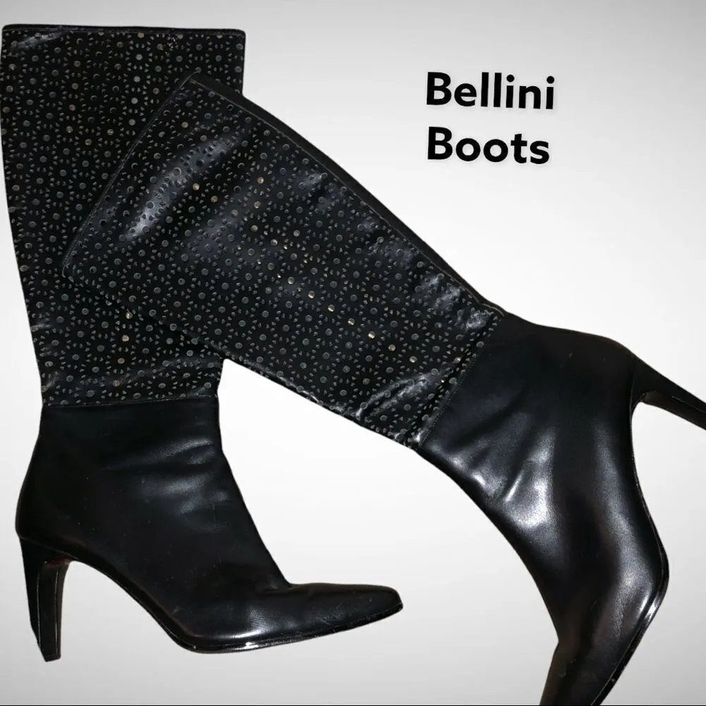 Bellini brand black stiletto knee high boots Black Size 11 - Image 3