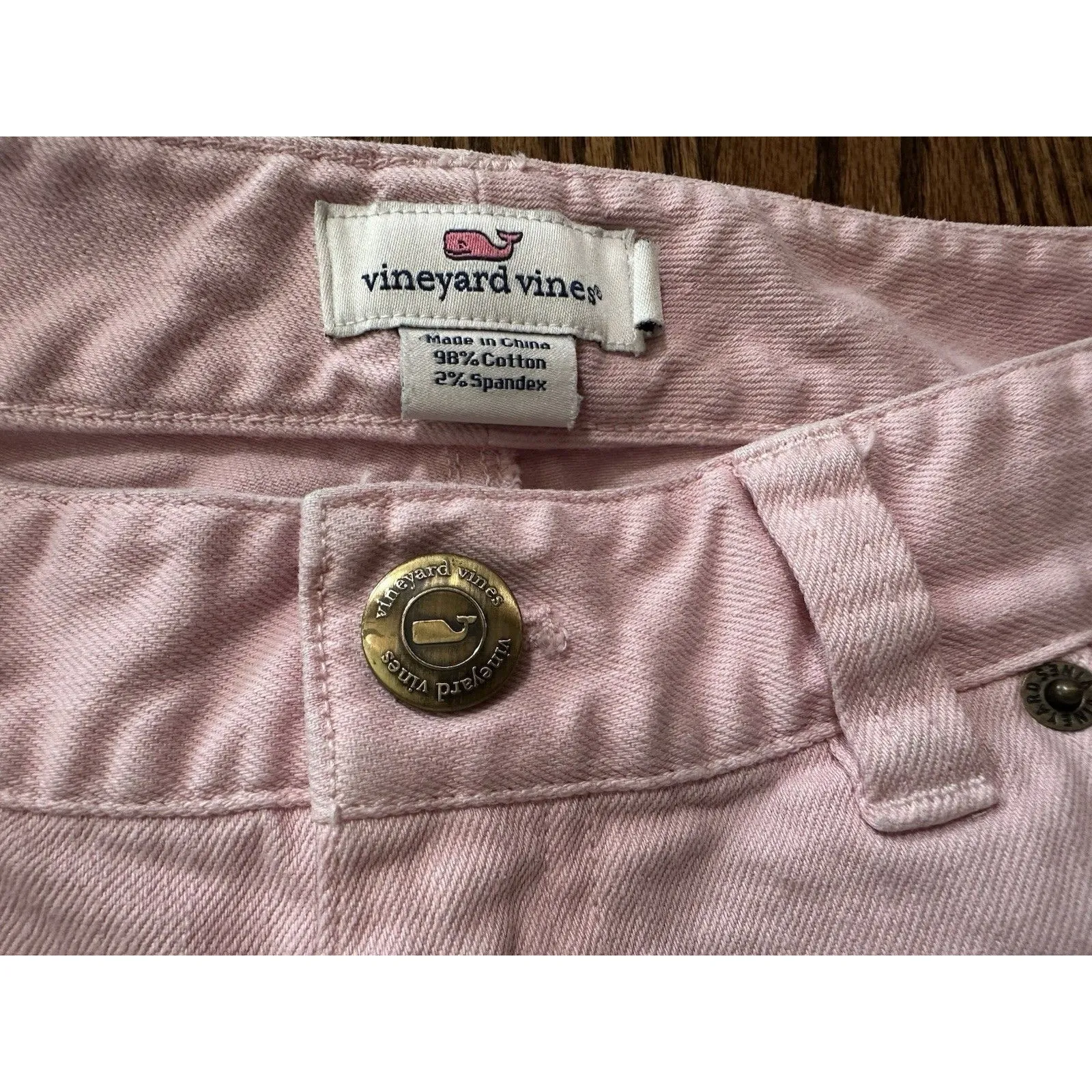 Vineyard Vines Women’s Skinny 5 Pocket Denim Jeans‎ Light Pink Size 4 EUC - Image 9
