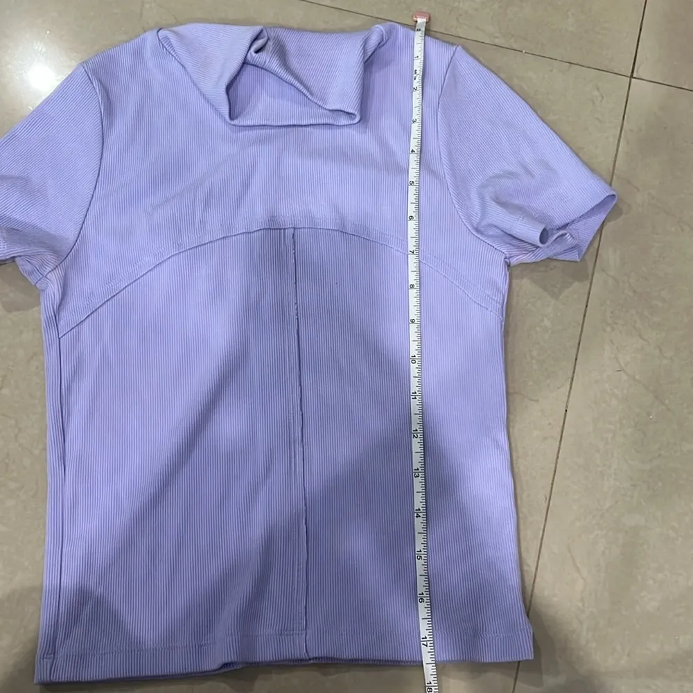 Aritzia Wilfred Meline Mock Neck Crop Top (Size M) - Image 11