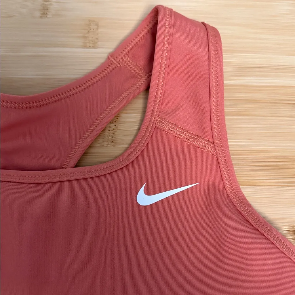Nike Women's Teen Girl Size Extra Small XS Coral Peach Athletic Sports Bra - Image 2