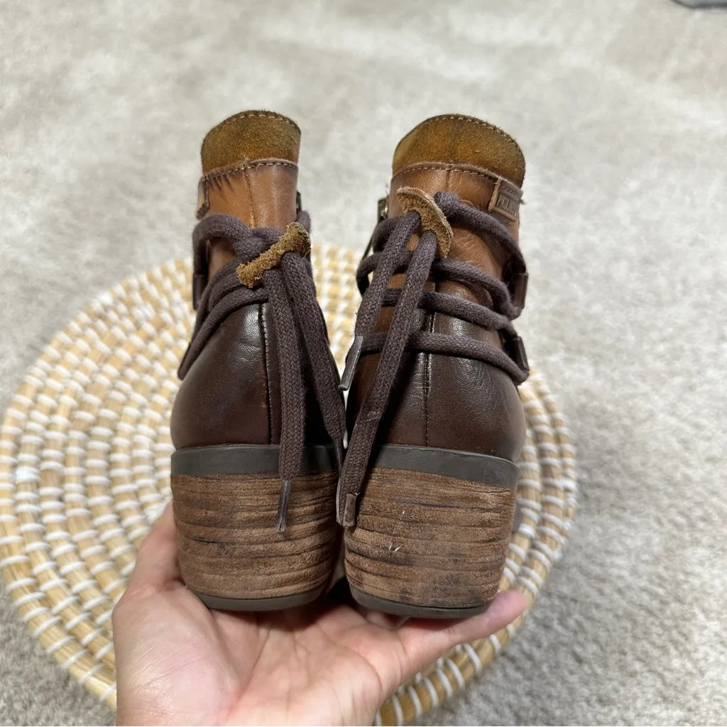 Pikolinos Women’s Le Mans 838 Brandy Ankle Bootie Leather in Brown Tan 37/US 6 - Image 8