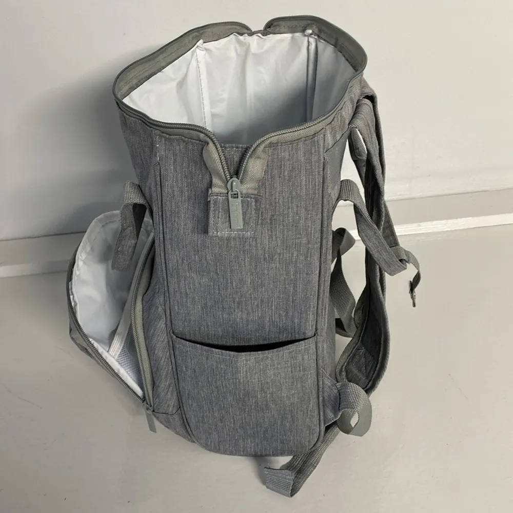 Enfamil waterproof Backpack with Insulated Pockets and Stroller Straps Gray - Image 6