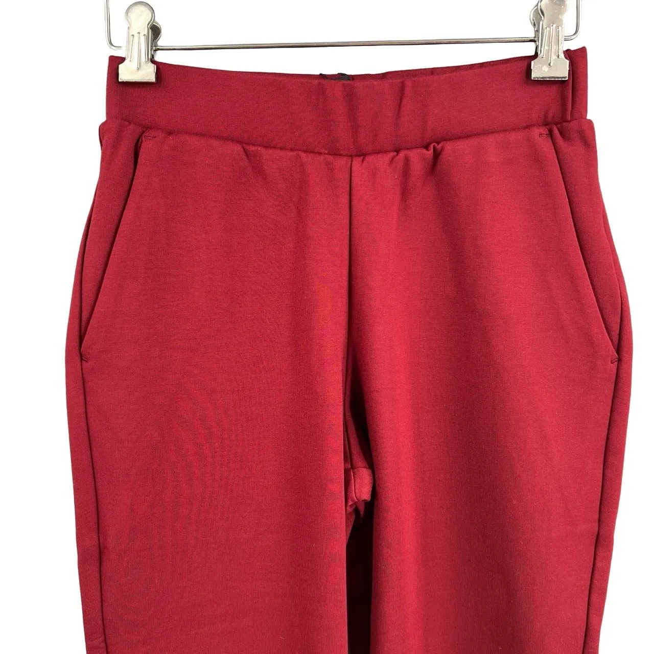 Universal Standard Ponte Kinit Pants Maroon Elastic Waist Size 4XS / 00-0 New - Image 3