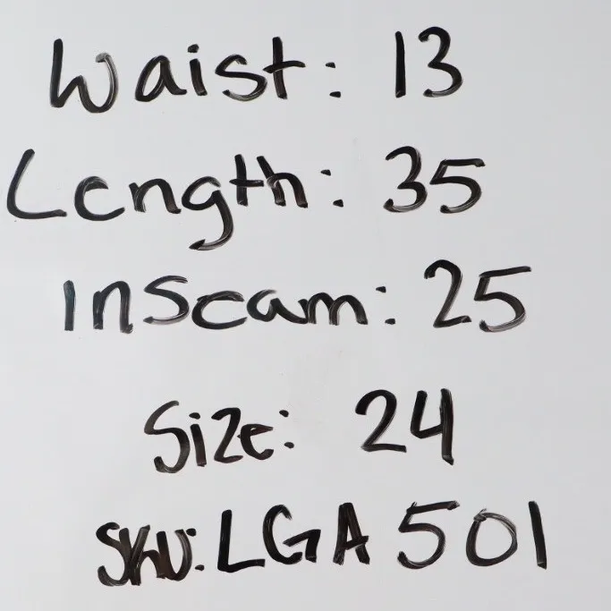 Flying Monkey Gray Wash Denim Jeans Straight Leg Distressed Size 24 Style F4754 - Image 6