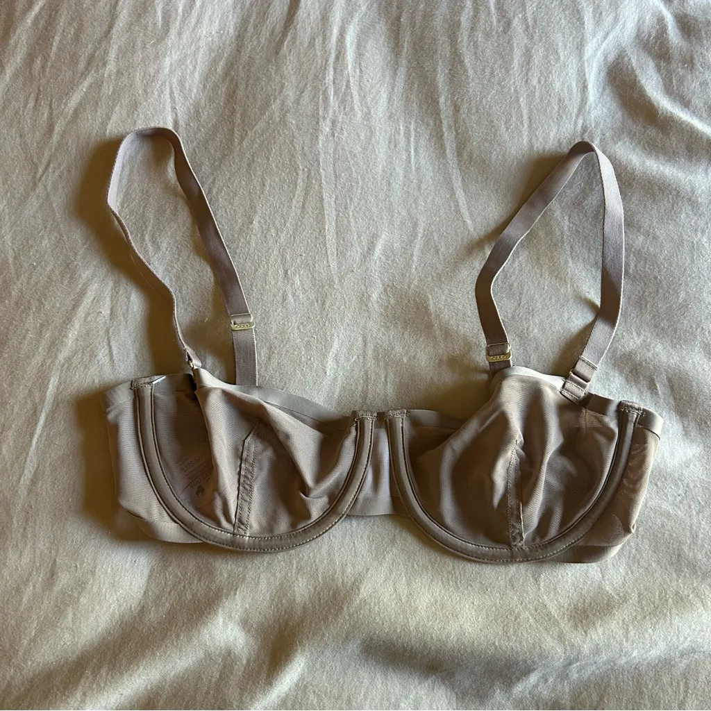 CUUP Balconette Taupe Tan Bralette Size 32C - Image 2