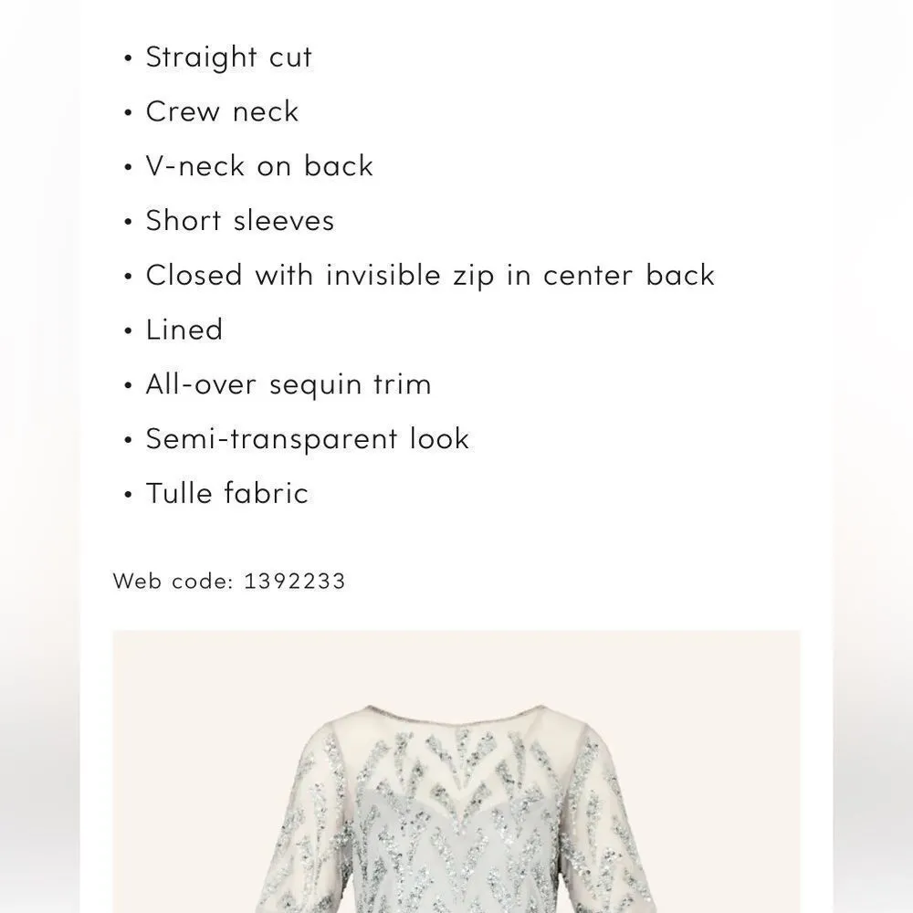 Adrianna Papell Sequin Beaded Midi Dress - Image 12