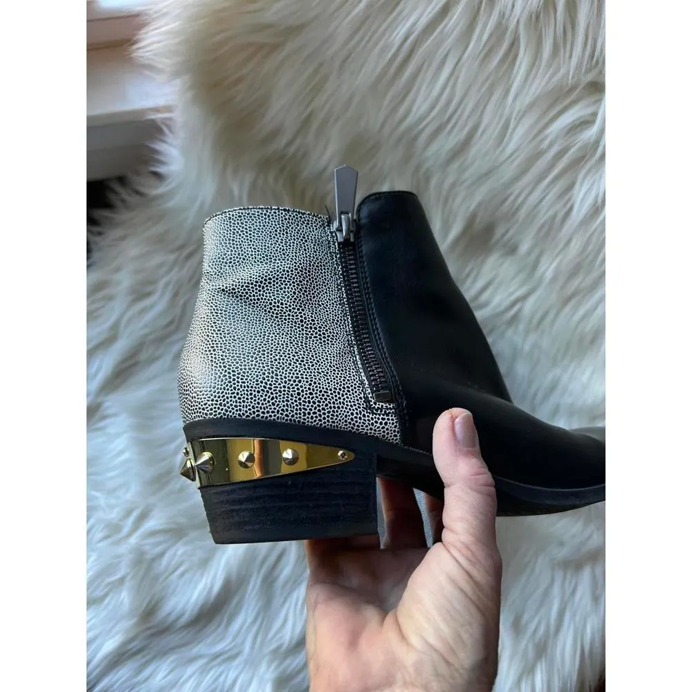Circus by Sam Edelman  Black & white Ankle Boots with Decorative Heel size 8.5 - Image 8