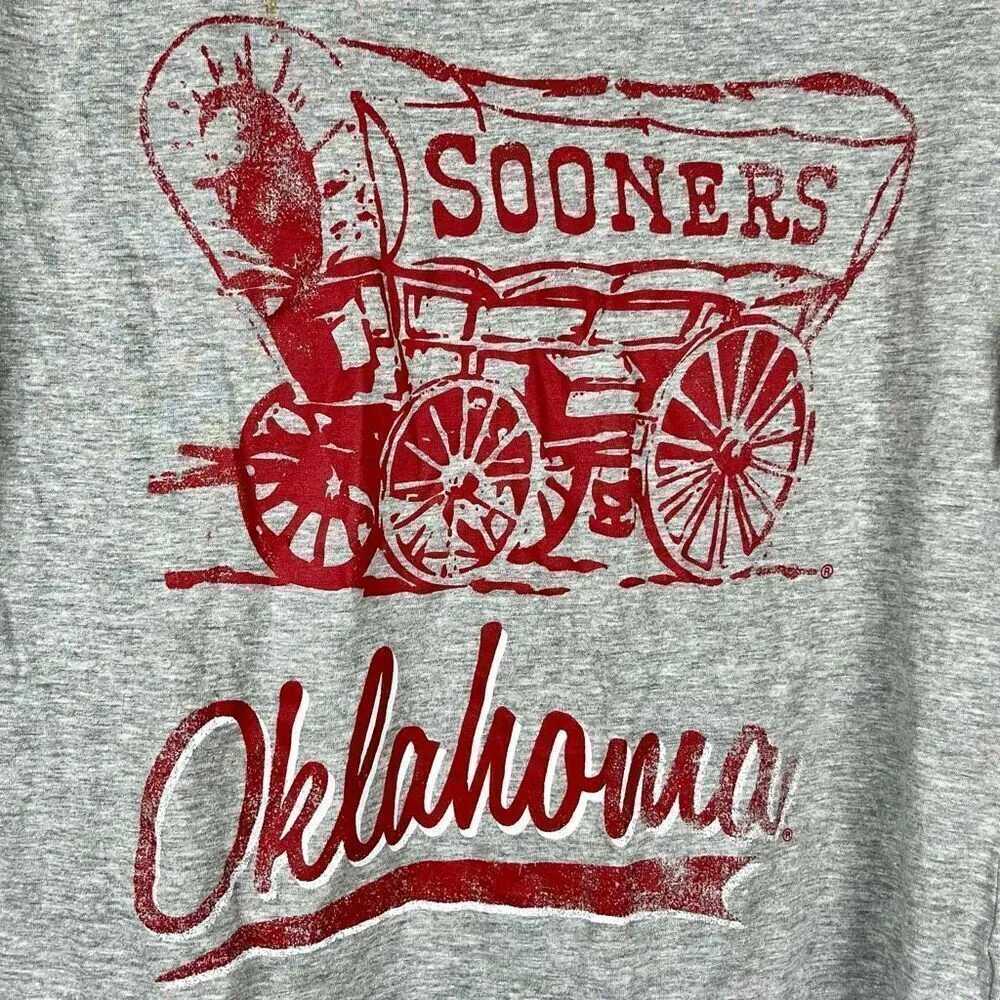 New Russell OU Oklahoma University Sooner Long Sleeve T Shirt Large - Image 2