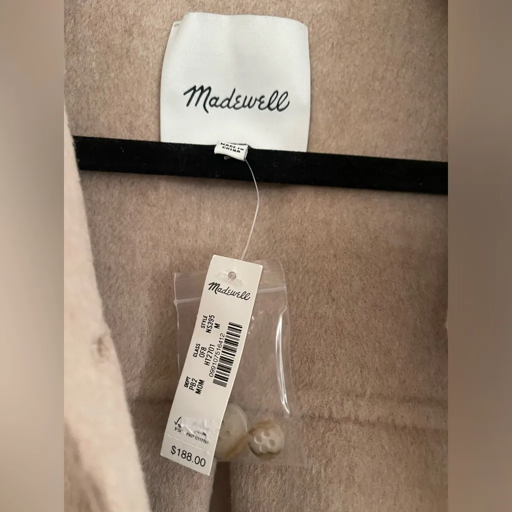 NWT Madewell Double-Faced Long Shirt-Jacket - Image 3