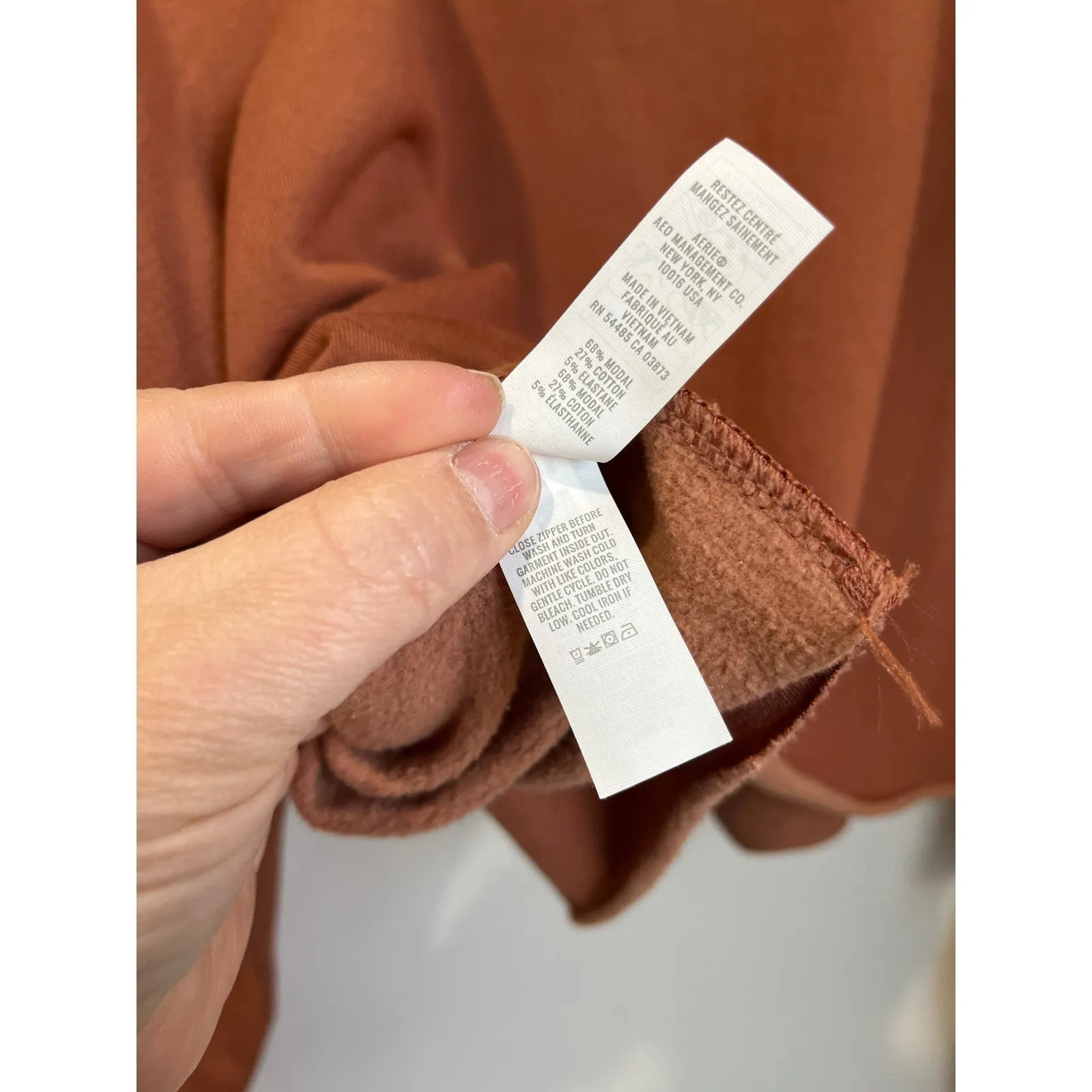 Offline by Aerie Cropped Quarter Zip Fleece Sweatshirt Cozy Lounge Size M - Image 7