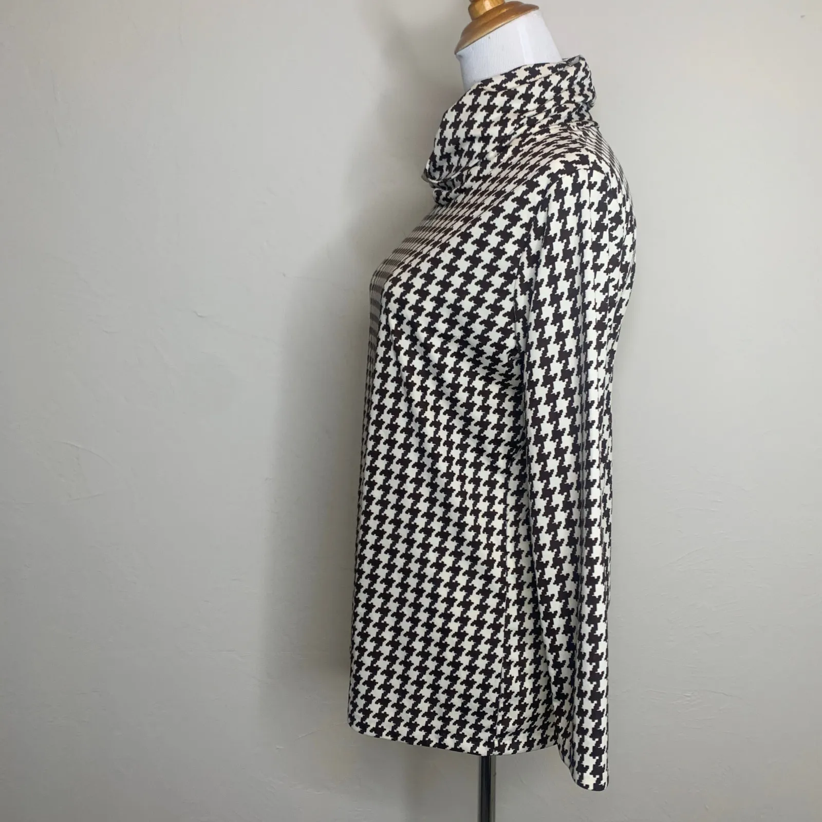 Ruff Hewn Brown Vertical Striped Button Up Shirt Sz Large - Image 3