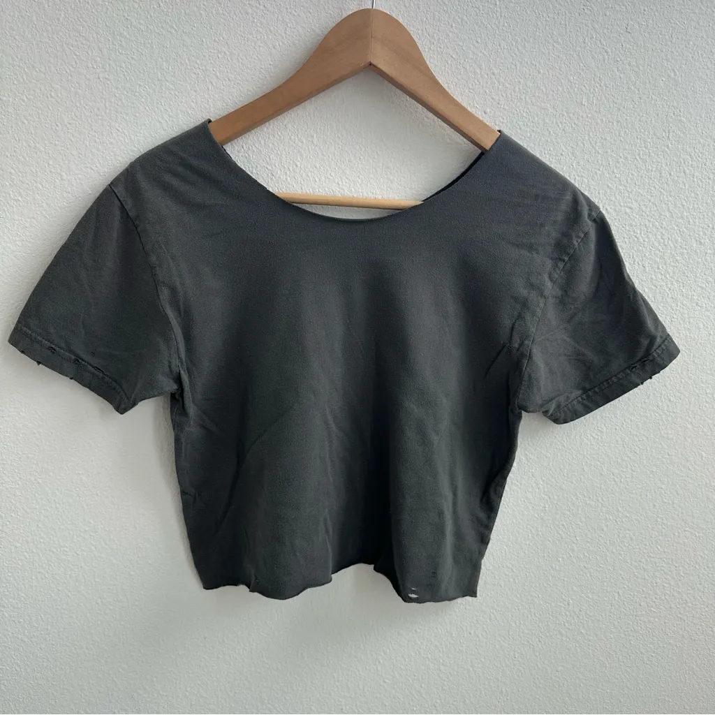 Thrasher Magazine Off the Shoulder Cropped Tee - Image 6