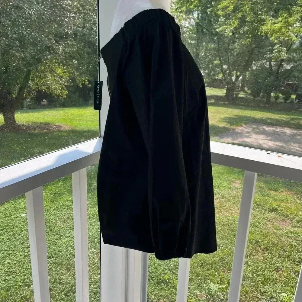 NWT White House Black Market Off-The-Shoulder
Poplin black Top - small - Image 6