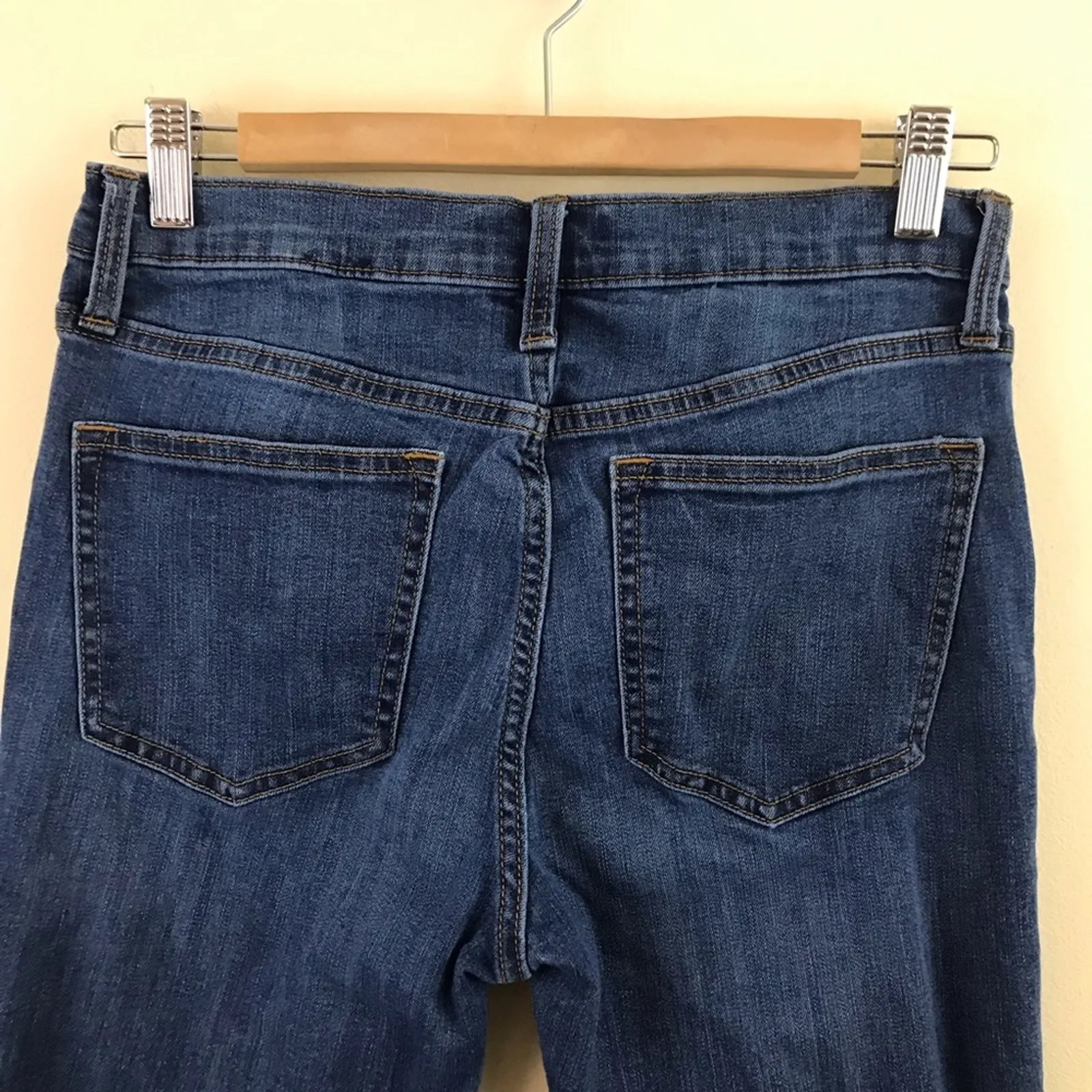 Gap High Rise distressed Stretch Skinny Skimmer Legging Ankle Cropped jeans 6 28 - Image 6