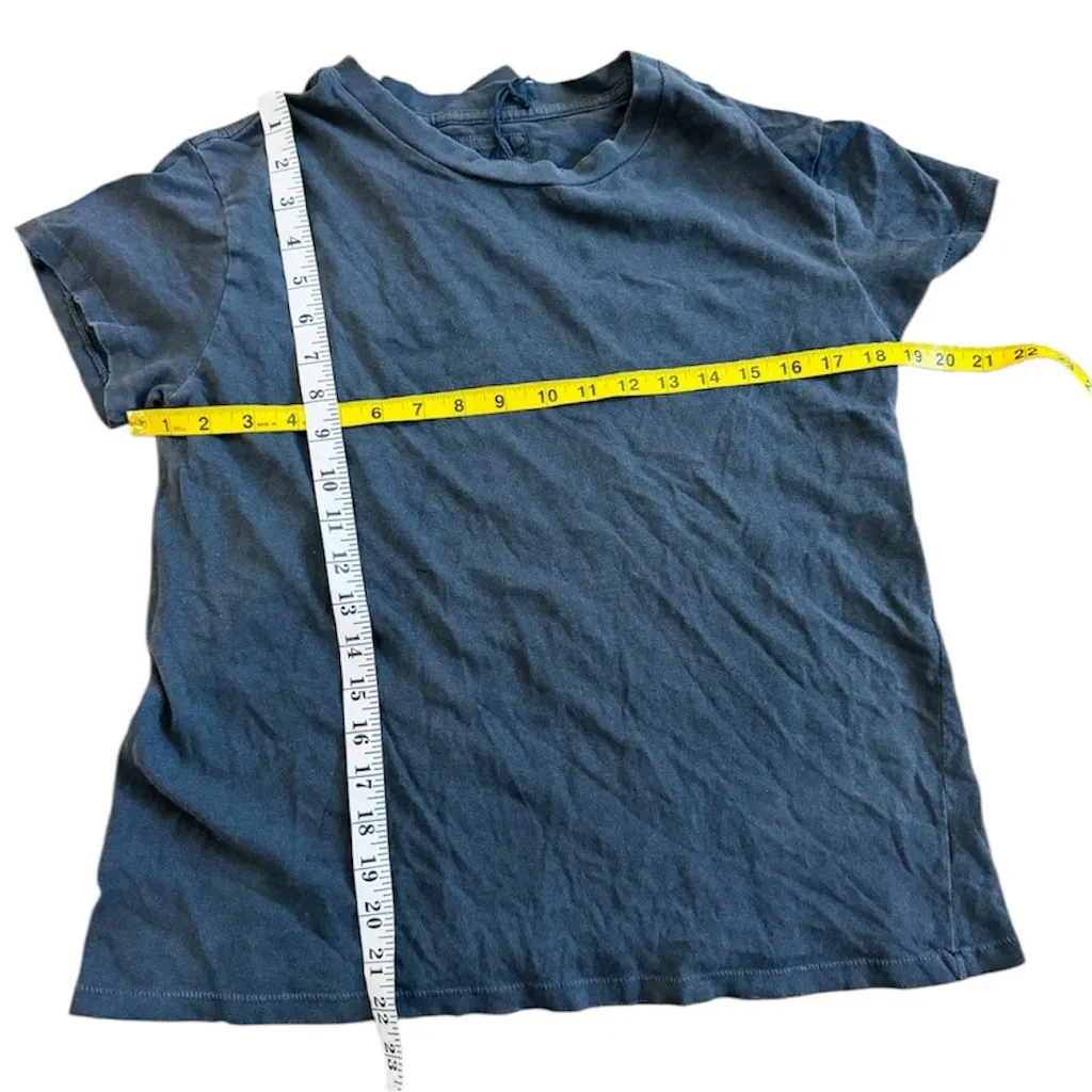 Nili Lotan 100% cotton distressed Brady Tee in Gunmetal NEW Gray Size XS - Image 7