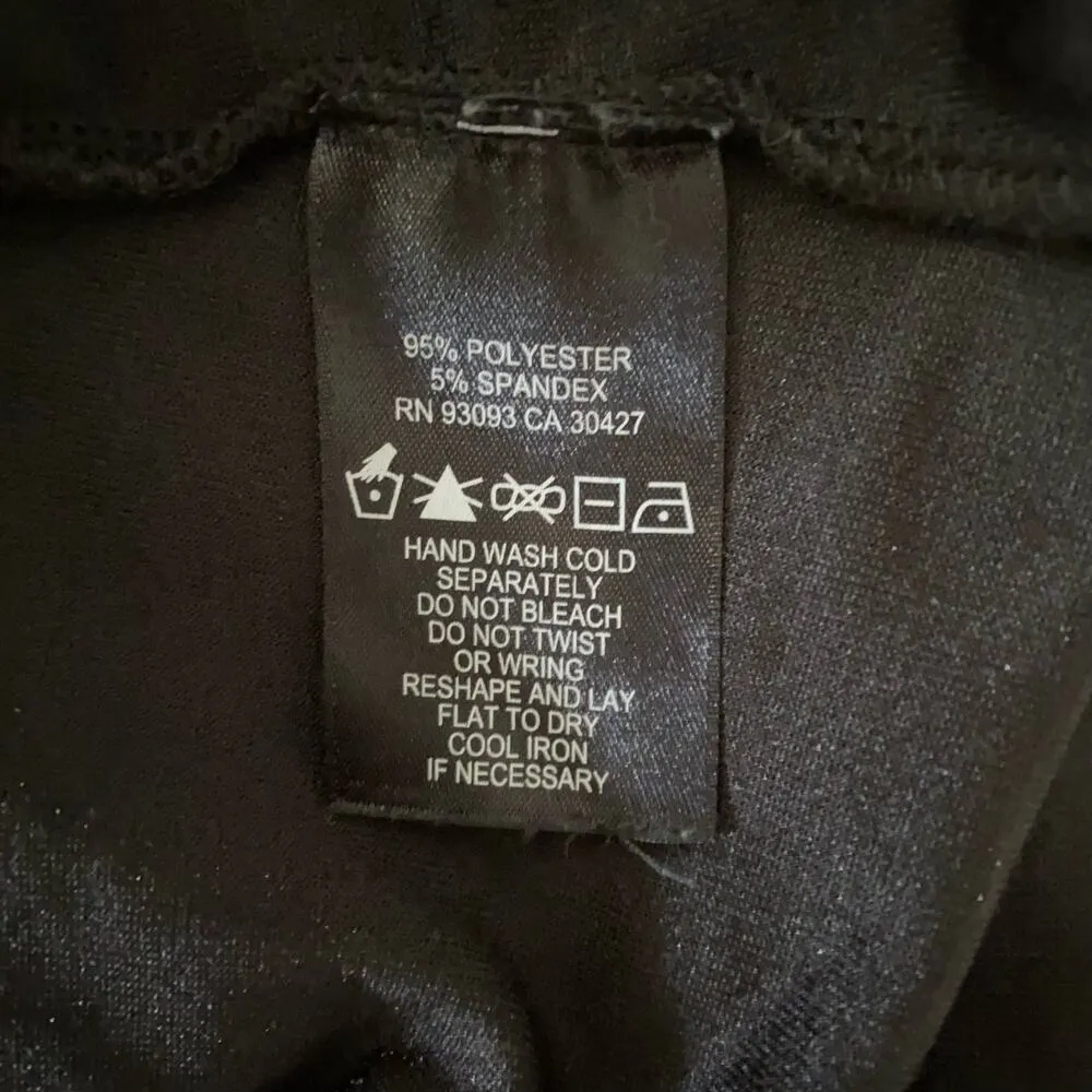 Nic + Zoe Size M Black Crushed Velvet Tank Top V Neck - Image 6