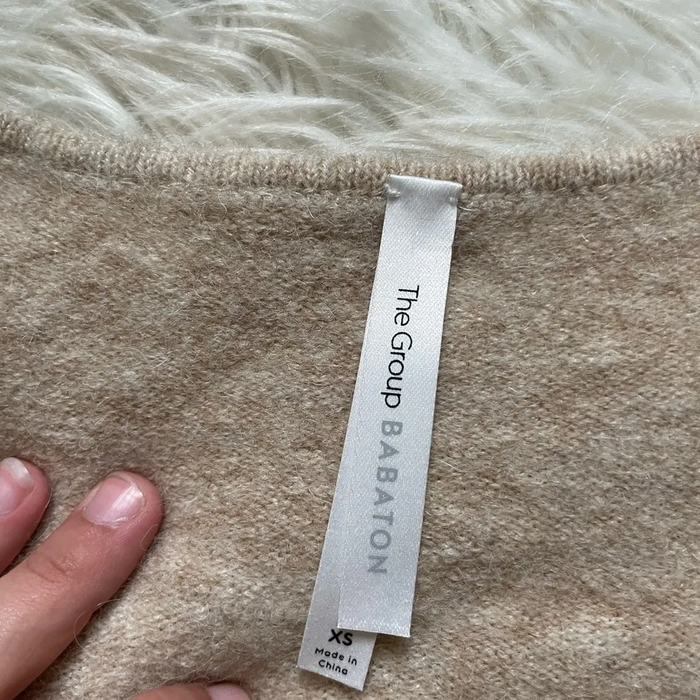 BABATON Bandini Wool Wrap Cross Over Sweater - Image 3