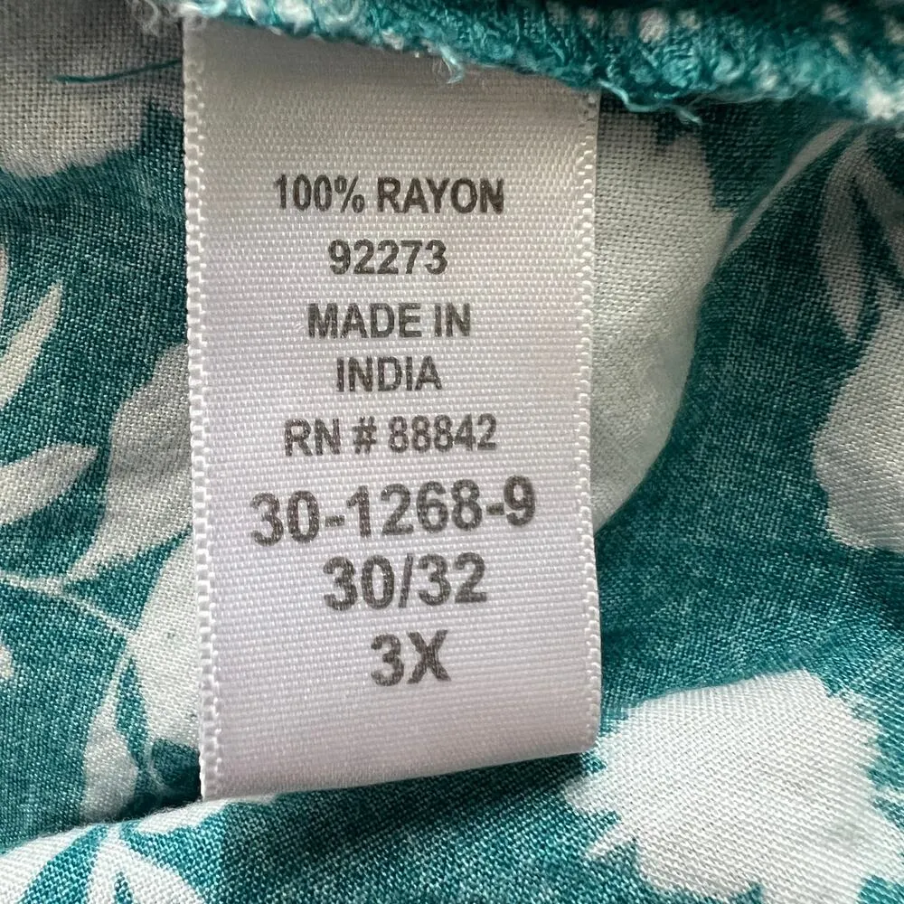 Woman Within Top 3X Floral Puff Sleeve Relaxed Comfort Casual Everyday Wear - Image 9